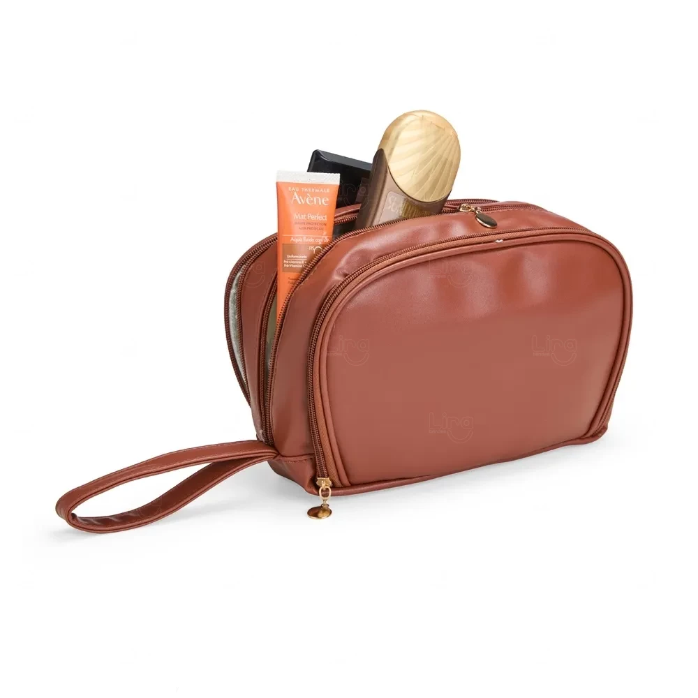 Necessaire em Couro Sintético Personalizada 