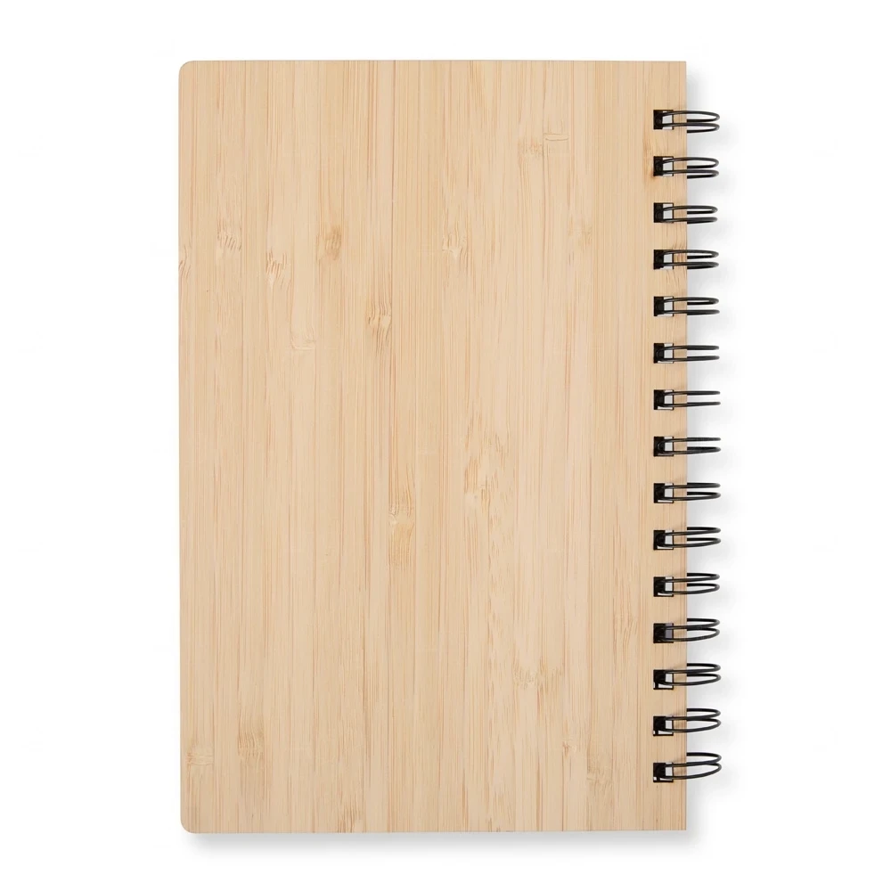 Caderno em Bambu Capa Vazada Personalizado - 21x14,6 cm 