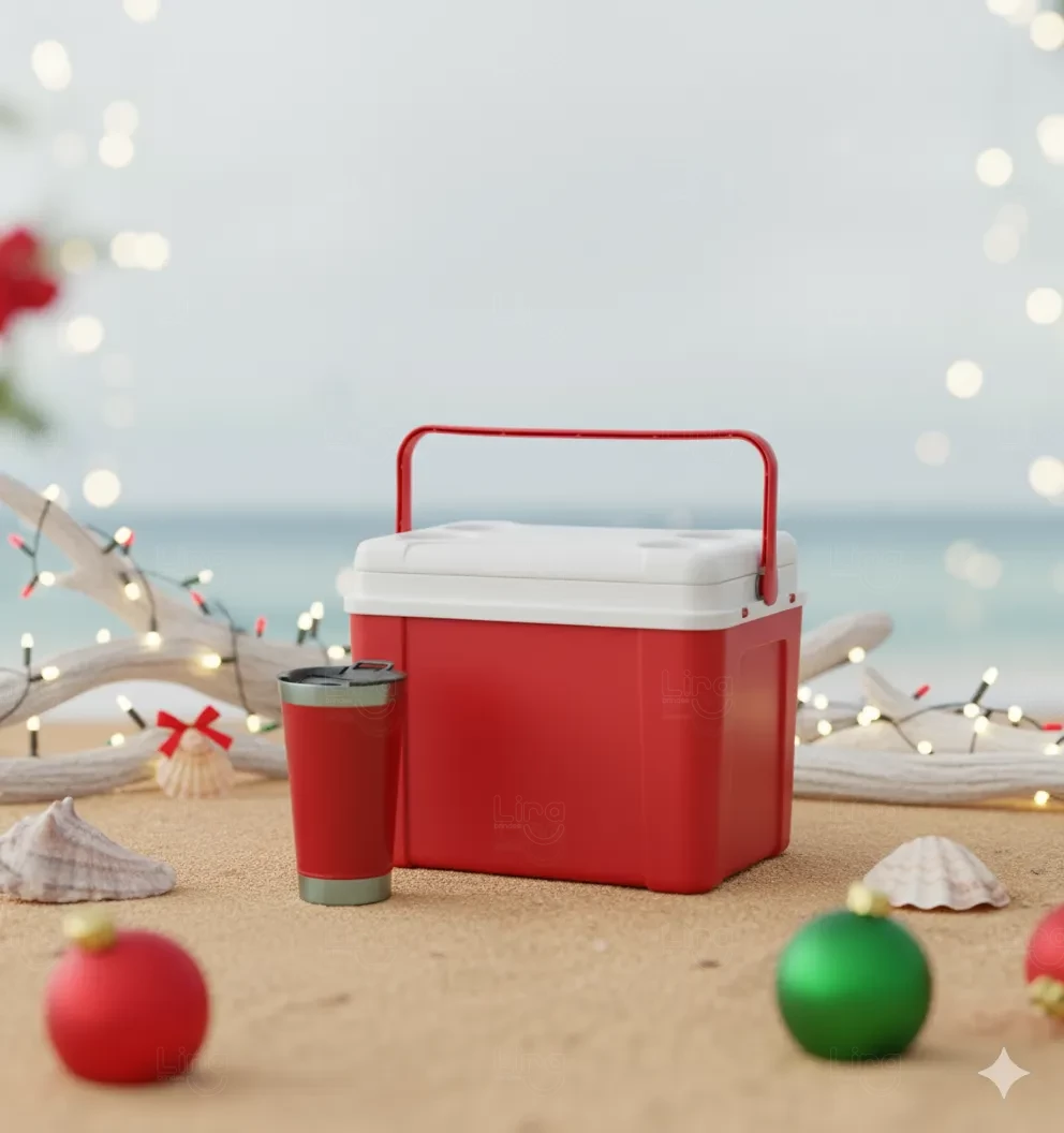 Kit Água de Coco Personalizado - Caixa 12L e Copo Térmico 500ml 
