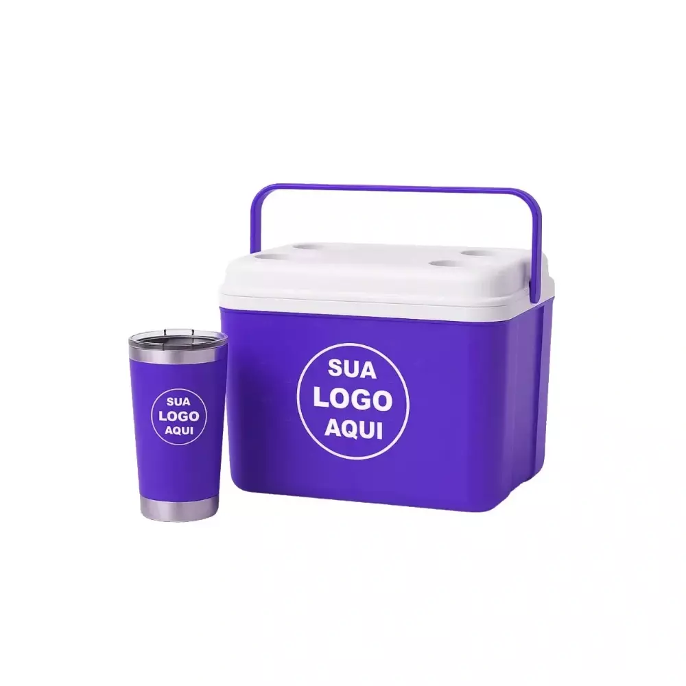 Kit Água de Coco Personalizado - Caixa 12L e Copo Térmico 500ml 
