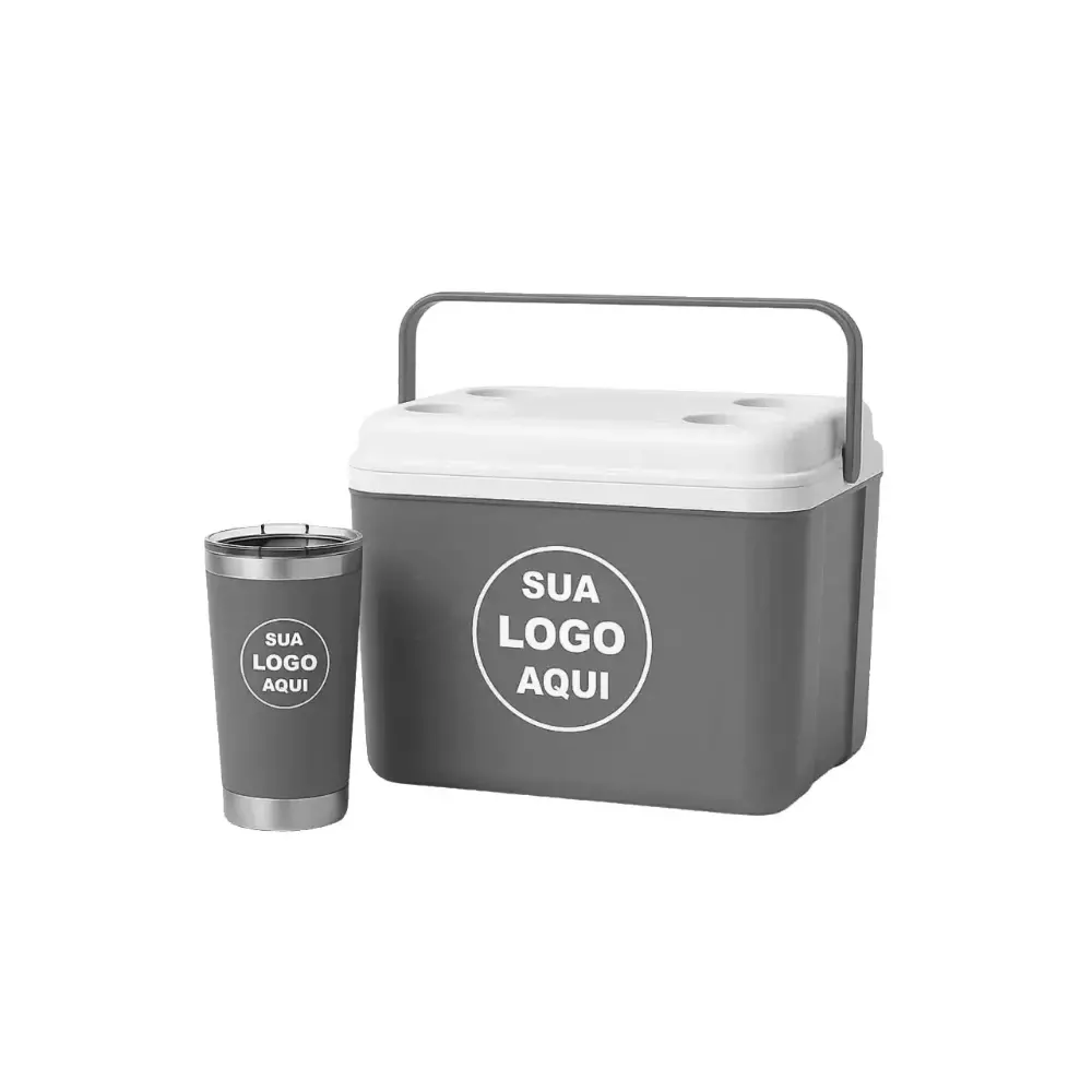 Kit Água de Coco Personalizado - Caixa 12L e Copo Térmico 500ml 