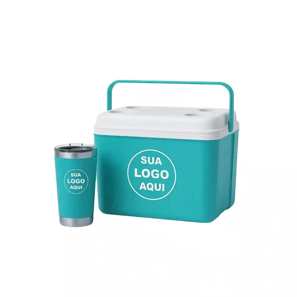 Kit Água de Coco Personalizado - Caixa 12L e Copo Térmico 500ml 