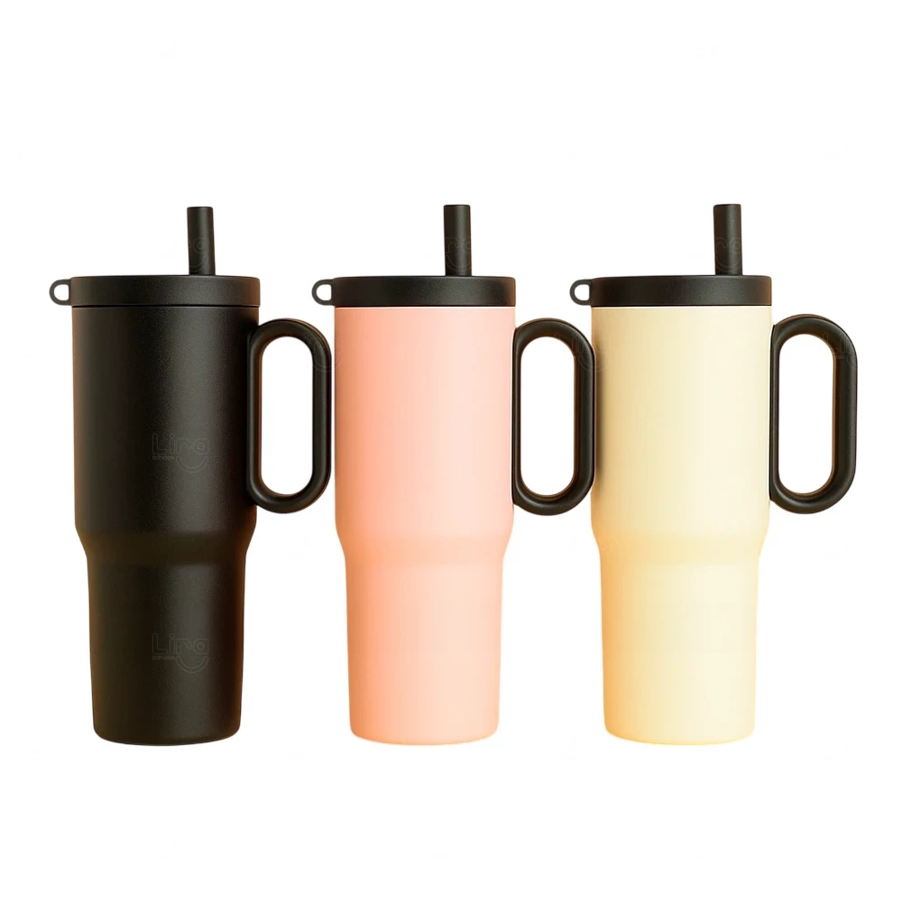 Caneca Térmica Inox 750ml com Infusor Personalizada 