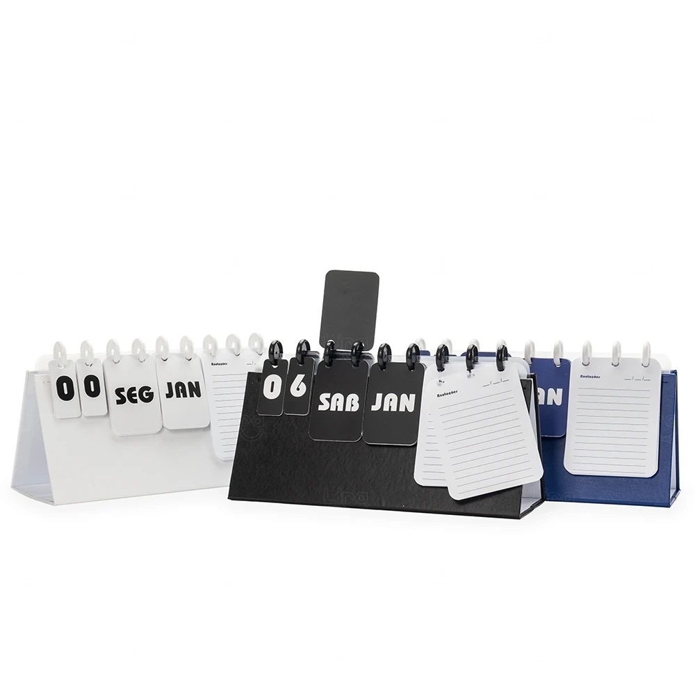 Calendário Permanente de Mesa Personalizado 