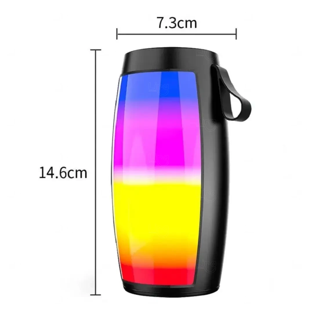 Caixa de Som Bluetooth LED RGB Personalizada 