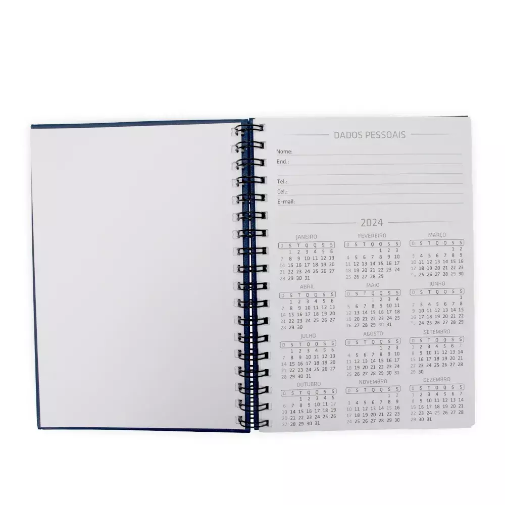 Caderno Capa Cromato Personalizado - 23,2 x 16,5 cm 