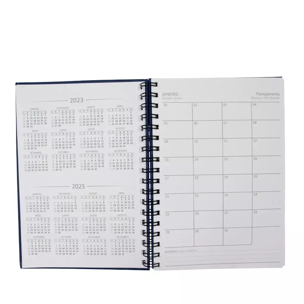 Caderno Capa Cromato Personalizado - 23,2 x 16,5 cm 