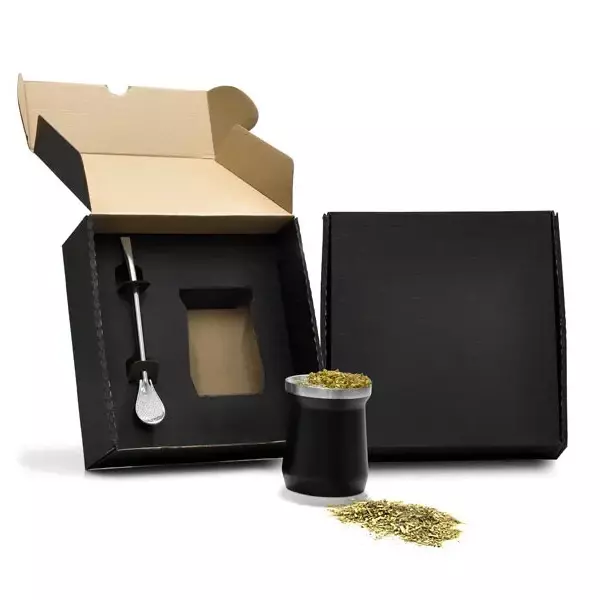 Cuia Térmica em Inox com Bomba 300ml Personalizada 