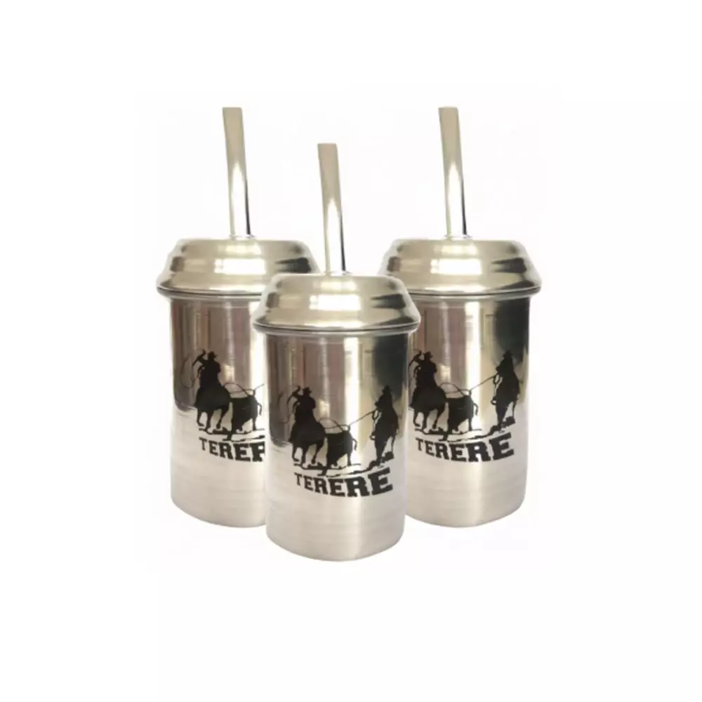 Copo Tereré Polido de Alumínio 350 ml Personalizado 