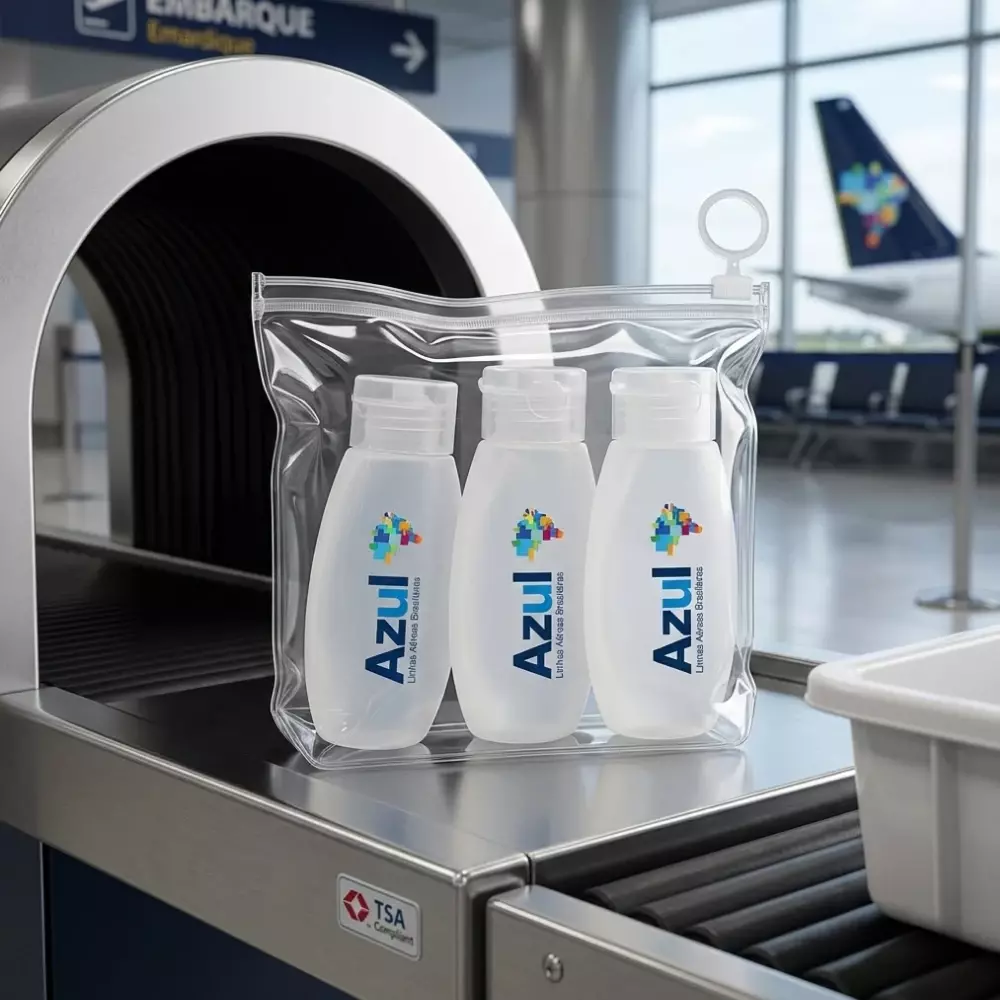 Kit Viagem 3 Frascos e Estojo Personalizado 