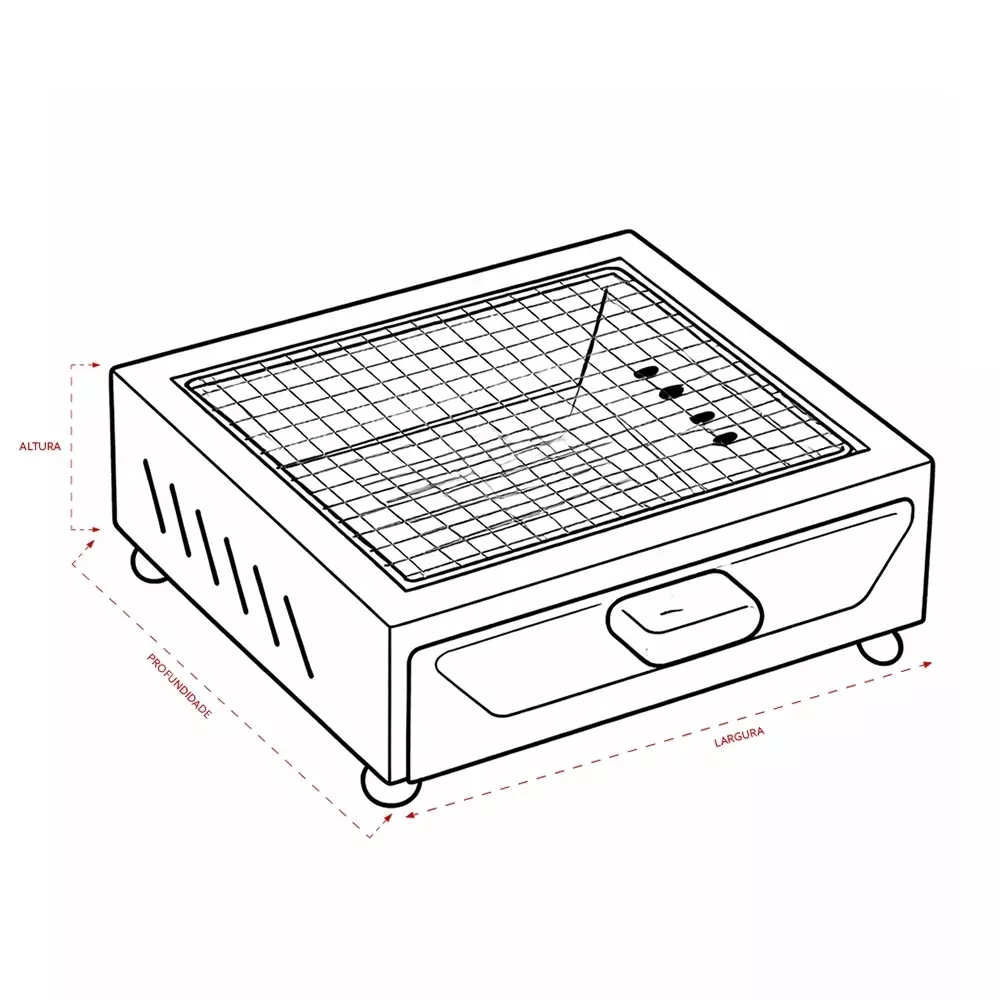 Churrasqueira Portátil Personalizada 
