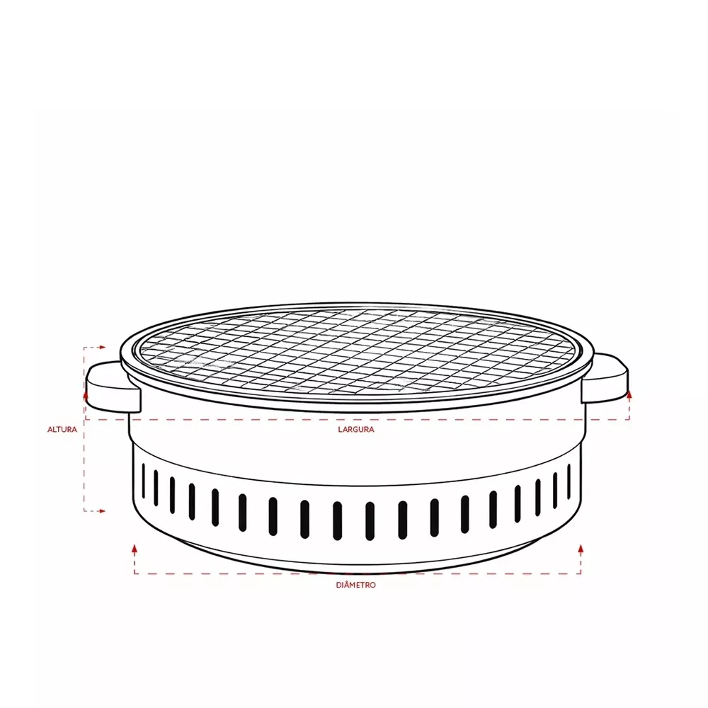 Churrasqueira Portátil Personalizada 