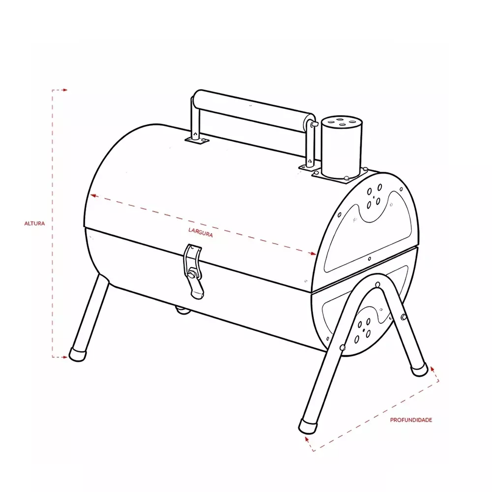 Churrasqueira Portátil Personalizada 