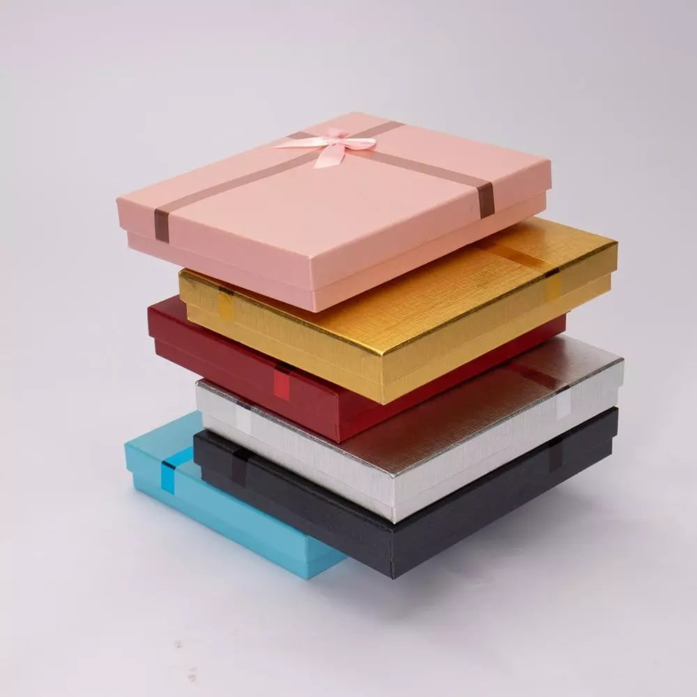 Caixa para Presente com Laço e Espuma Personalizada - 19x16cm 