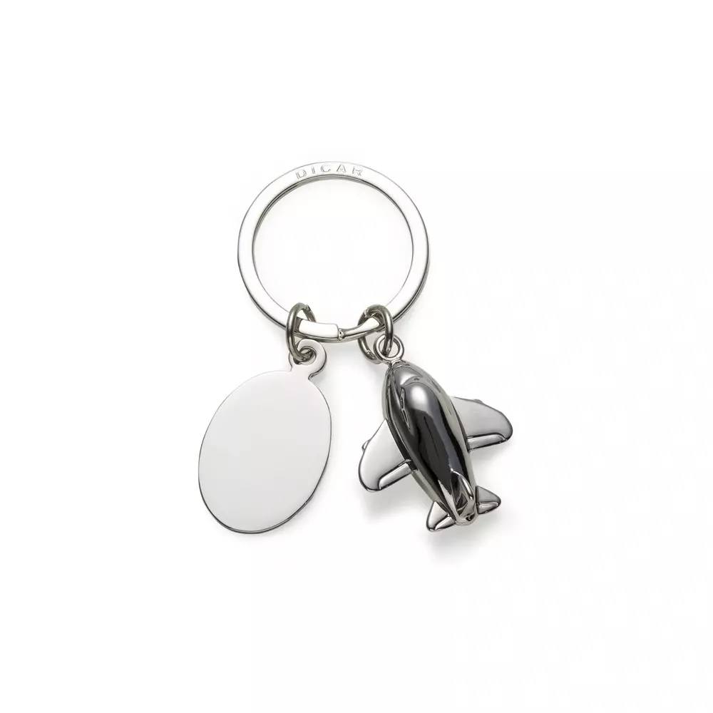 Chaveiro Metal Avião 3D Personalizado 