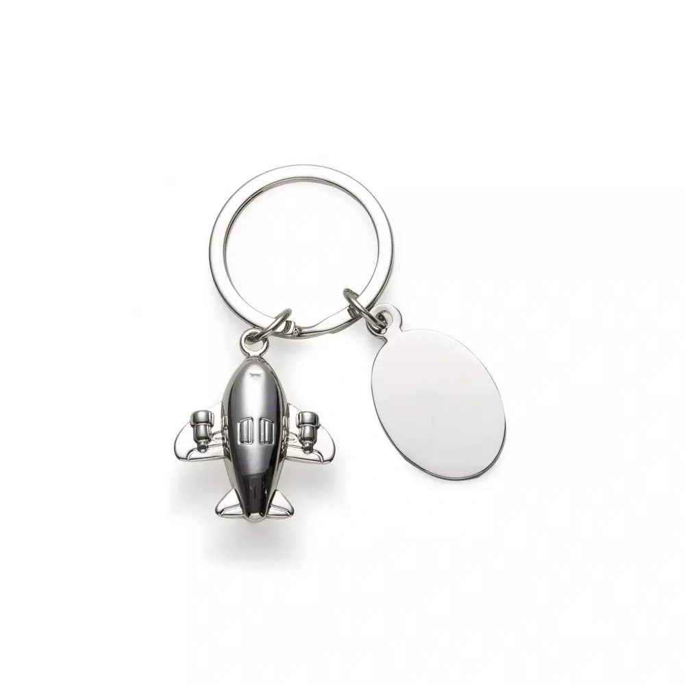 Chaveiro Metal Avião 3D Personalizado 