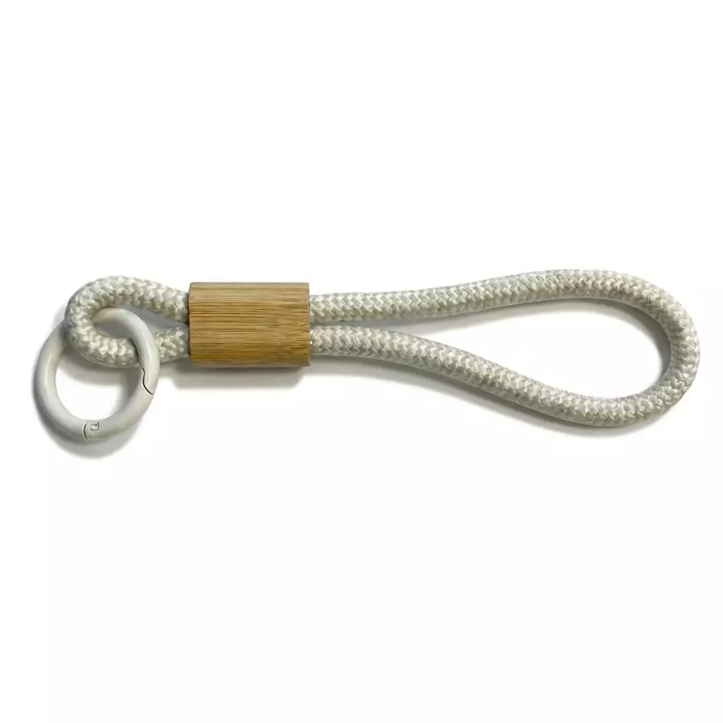 Chaveiro Suporte para Celular em Algodão e Bambu Bambu