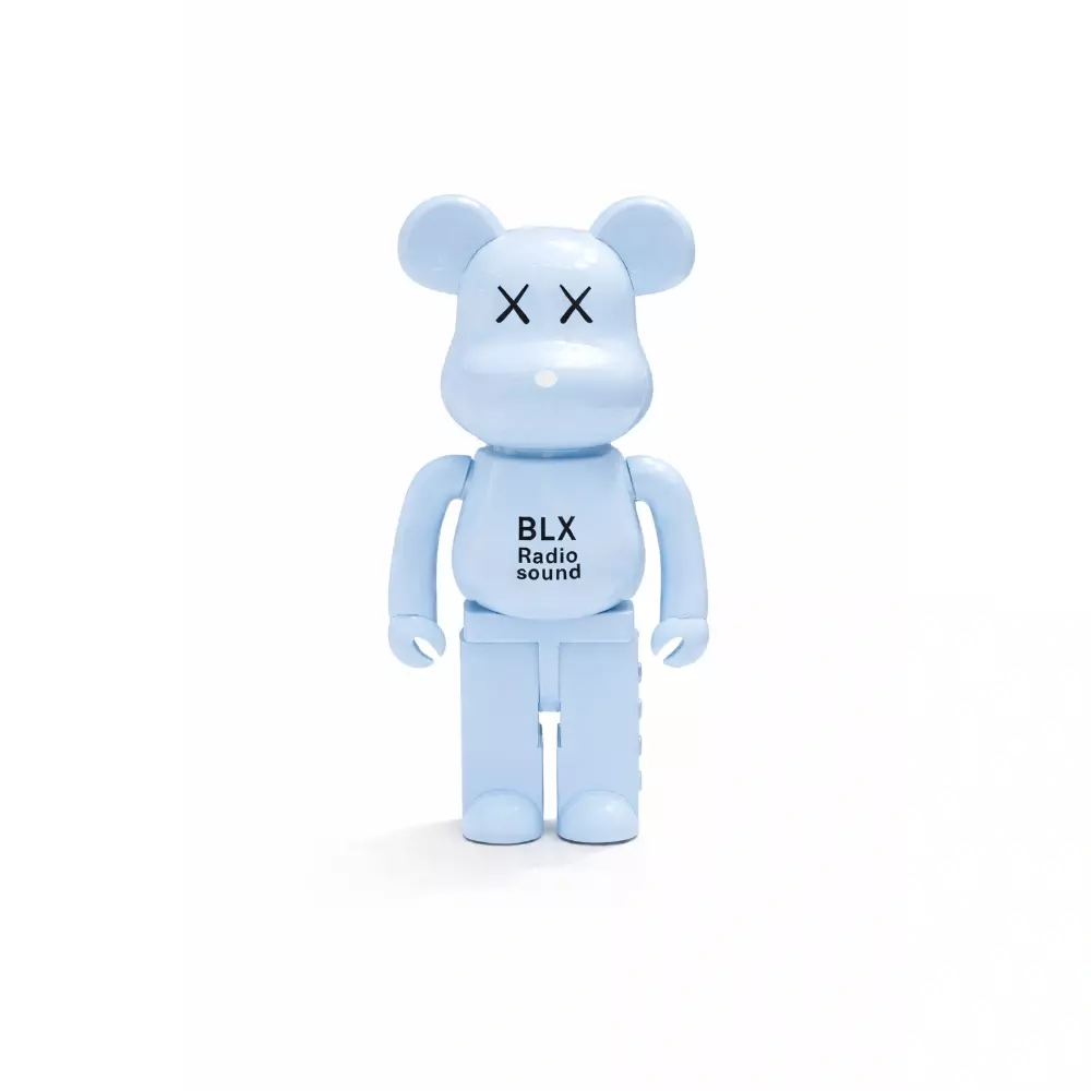 Caixa de Som Formato Urso Personalizada Azul Ciano