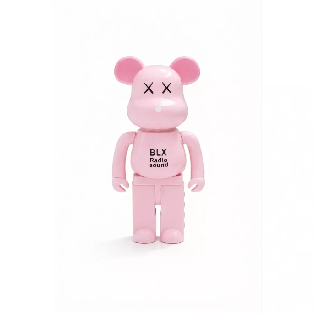 Caixa de Som Formato Urso Personalizada Rosa Flamingo