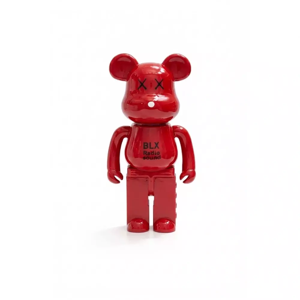 Caixa de Som Formato Urso Personalizada Vermelho