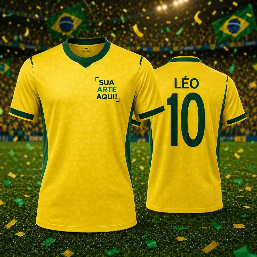 Camiseta Dry Fit Copa do Mundo Personalizada 