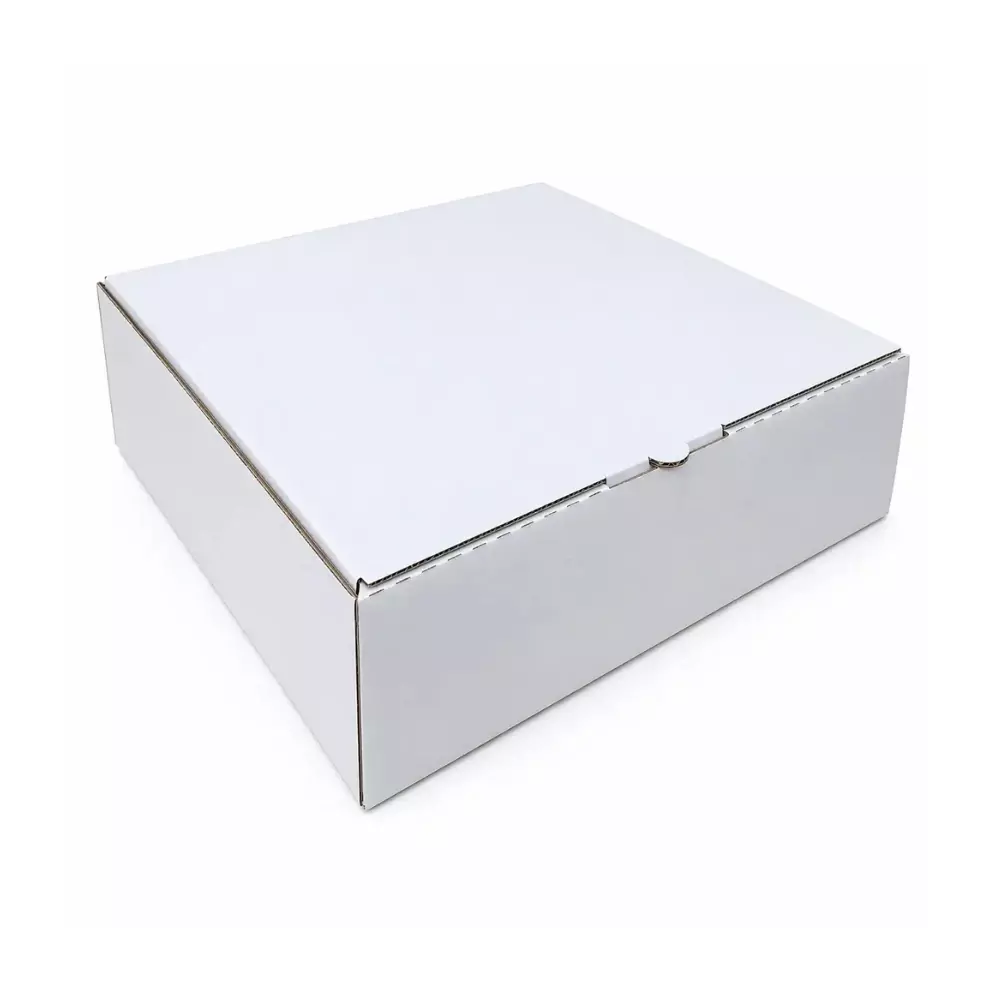 Caixa de Papelão Branca Personalizada - 27 x 27 x 9 cm 