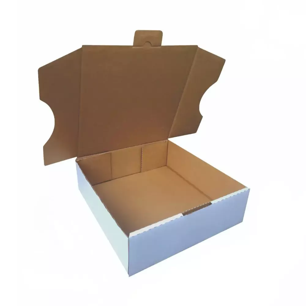 Caixa de Papelão Branca Personalizada - 27 x 27 x 9 cm 