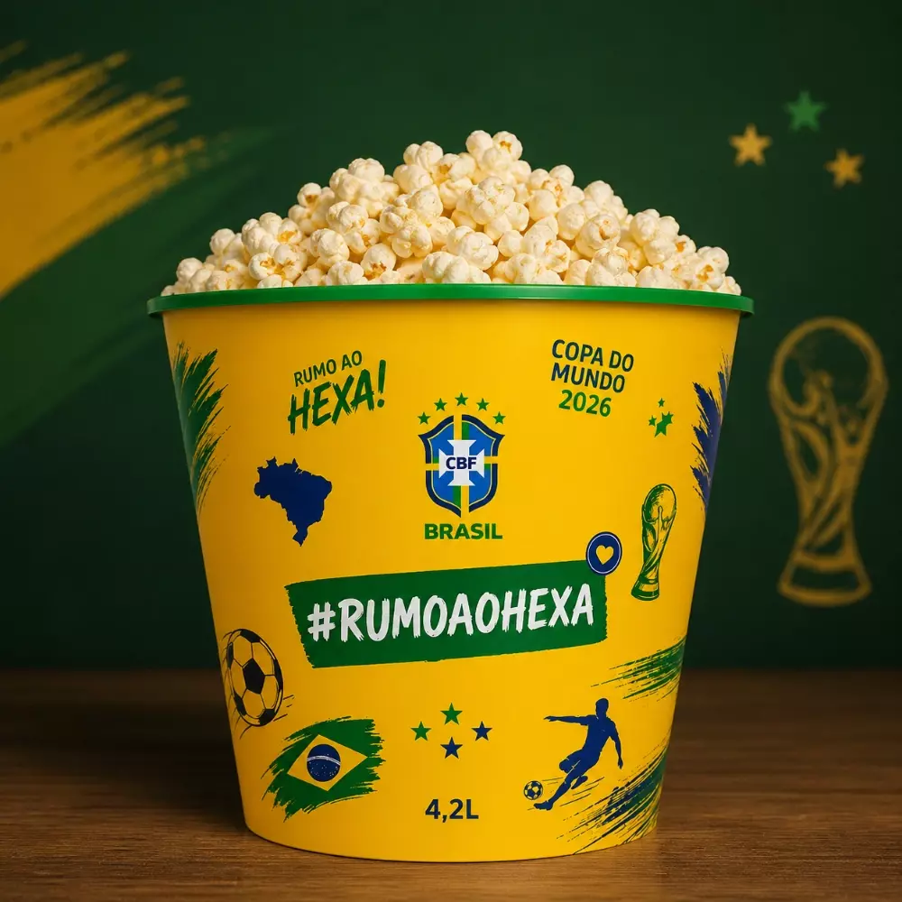 Balde de Pipoca 4,2L Personalização Total 