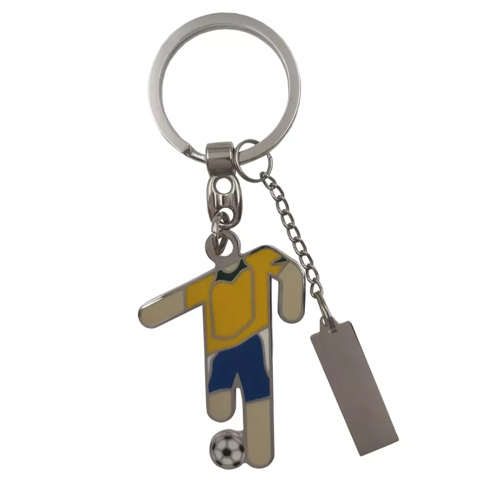 Chaveiro Metal Jogador de Futebol Personalizado 
