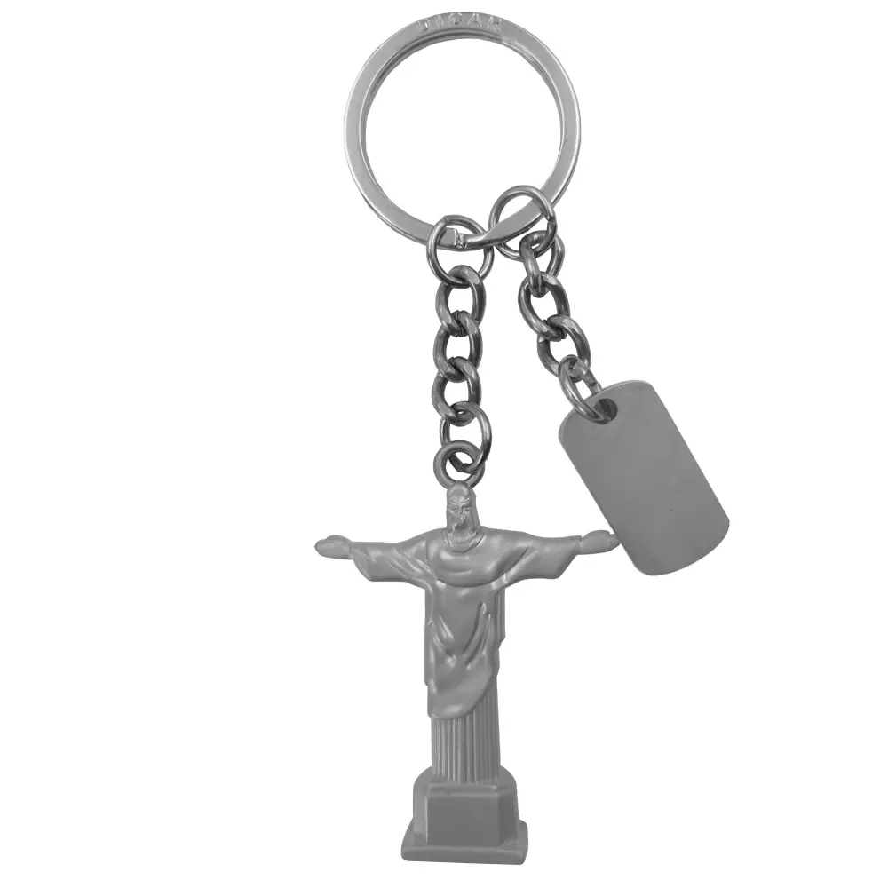 Chaveiro Metal Cristo Redentor Brasil Personalizado 