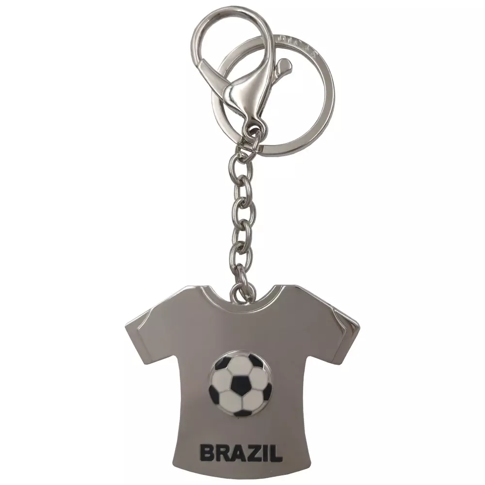 Chaveiro Metal Camiseta Brasil Personalizado 