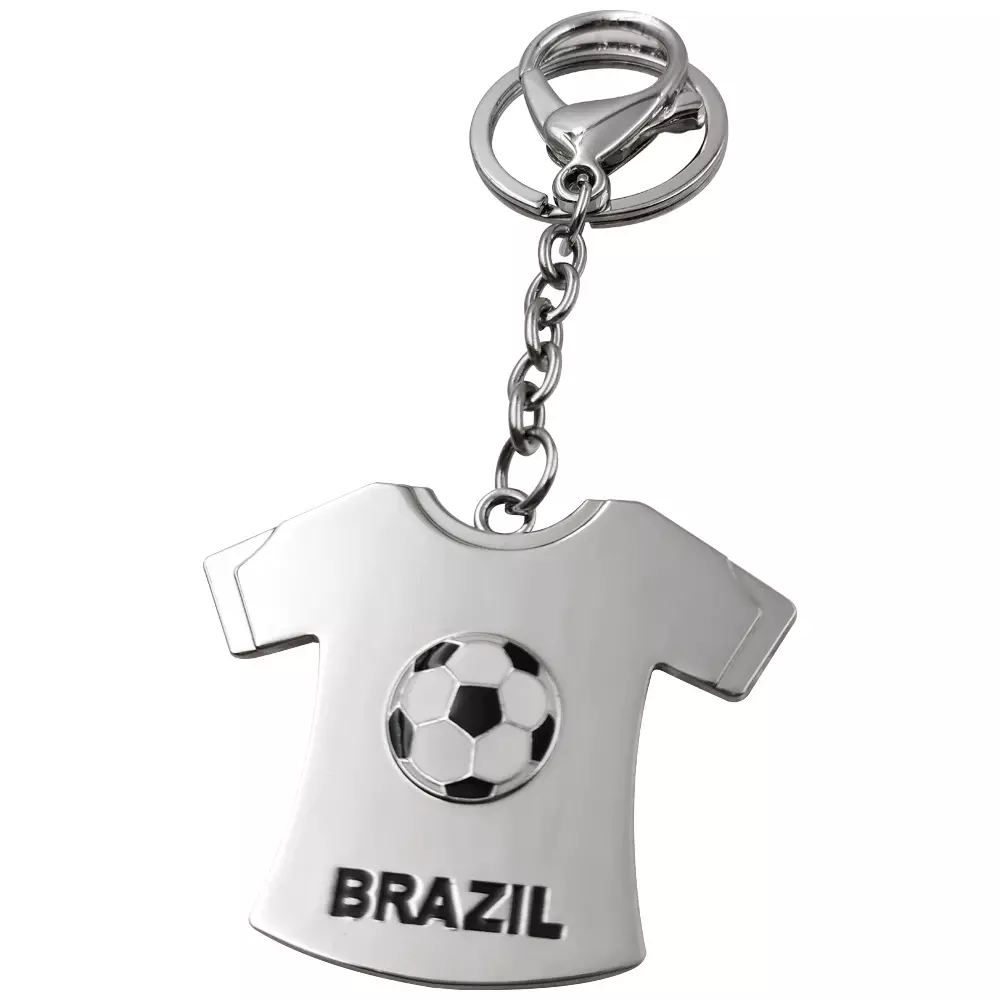 Chaveiro Metal Camiseta Brasil Personalizado 
