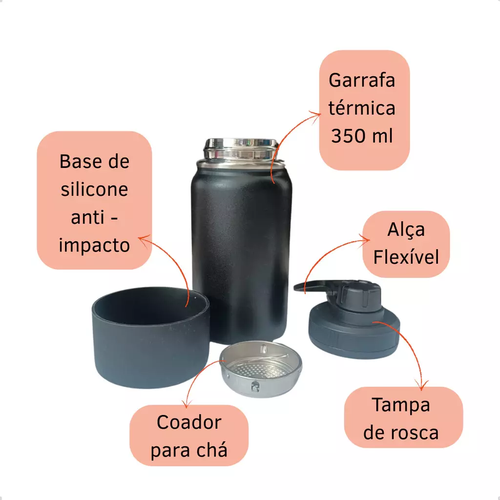 Garrafa Térmica 350 ml Personalizada 