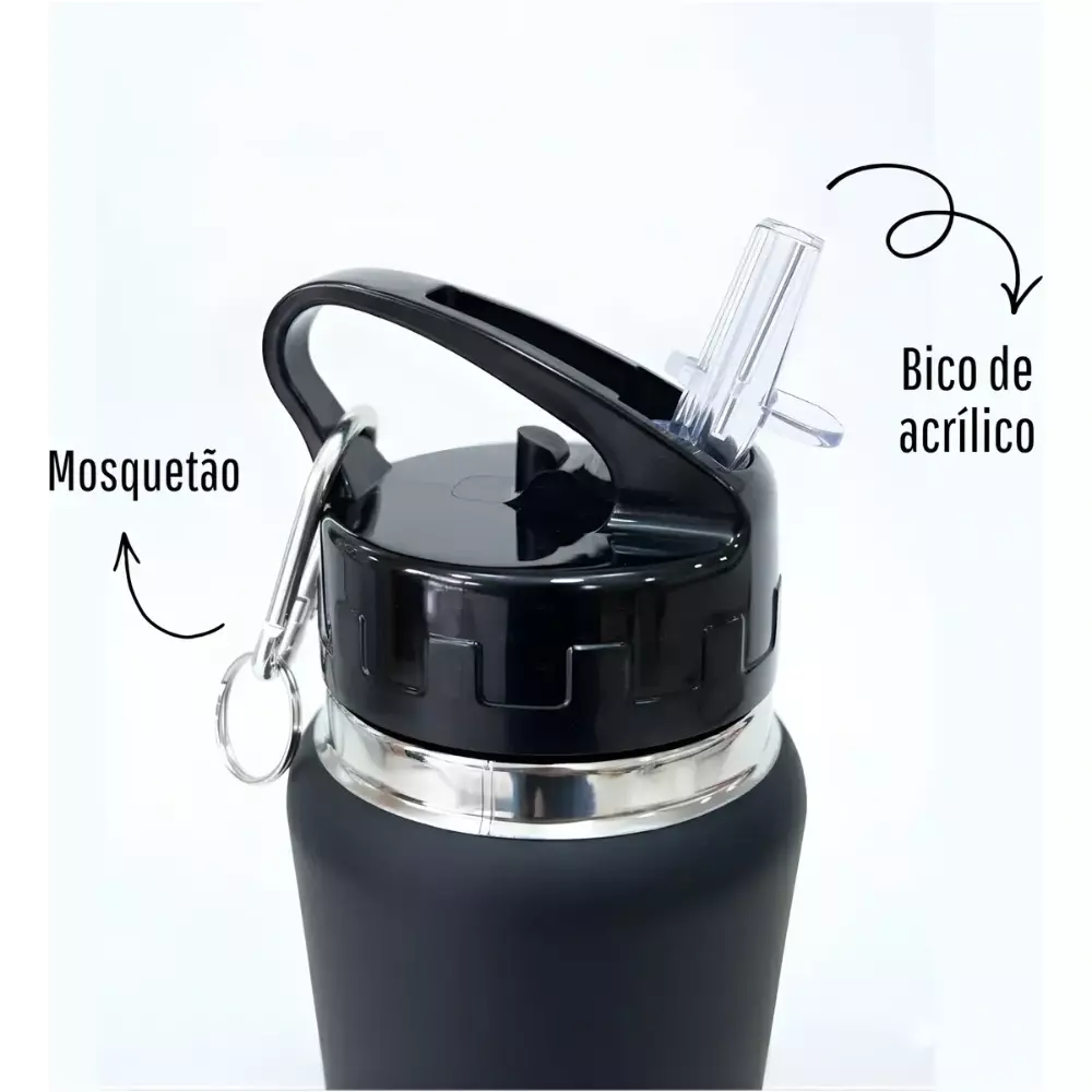 Squeeze Metal 800ml com Bico Flip Personalizado 