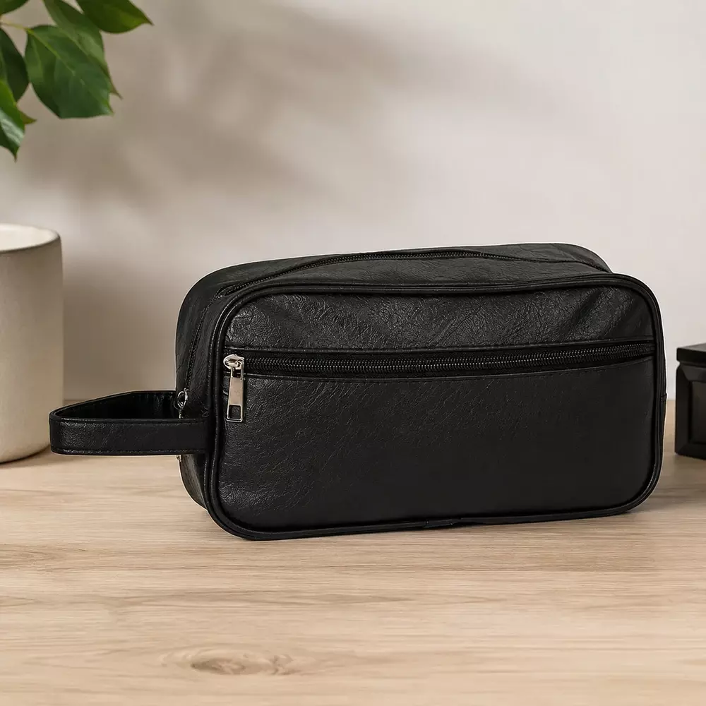 Necessaire Couro Sintético Personalizada - 25,5 x 14 cm 