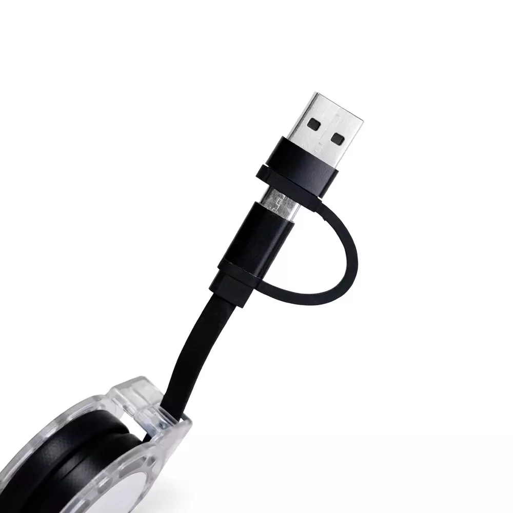 Cabo Retrátil 3 em 1 com Adaptador Personalizado 