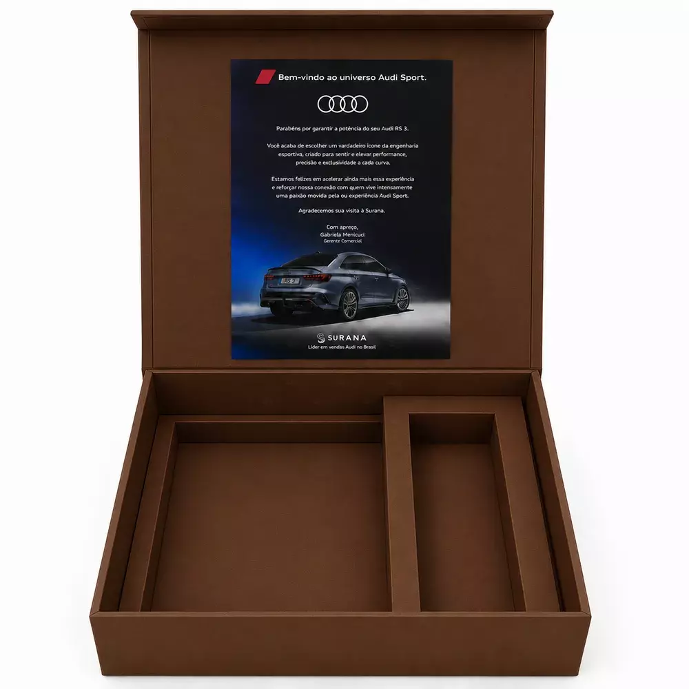 Caixa Cartonada para Kits Corporativos Personalizada 