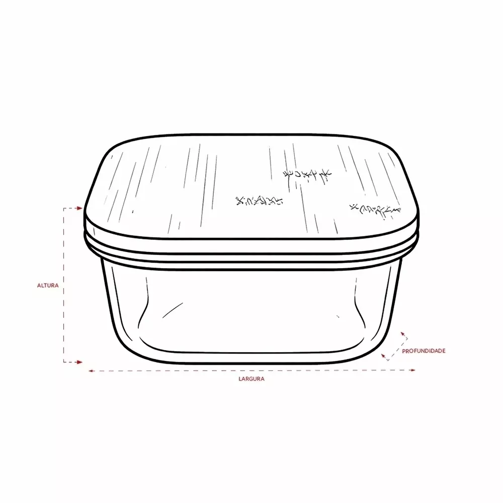 Marmita de Vidro 250ml Personalizada 