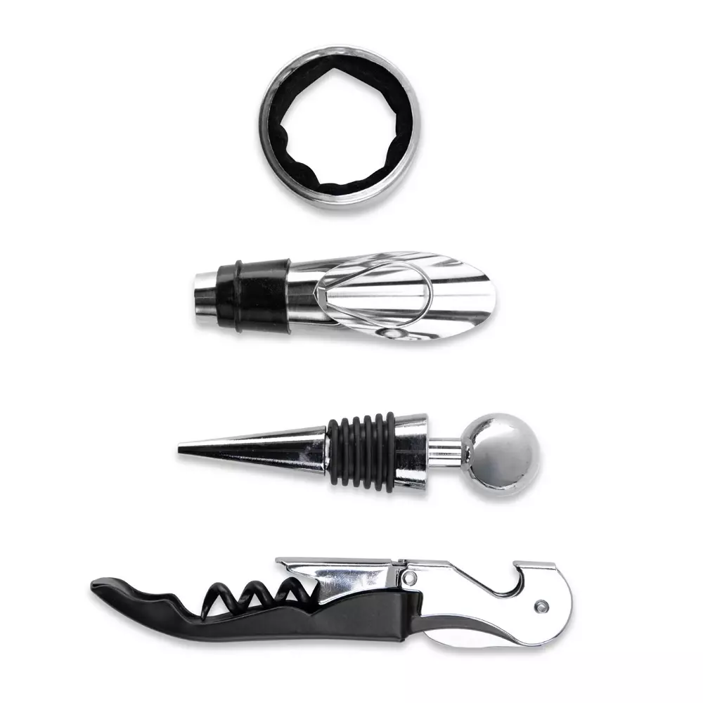 Kit Vinho 4 Peças com Estojo Personalizado 