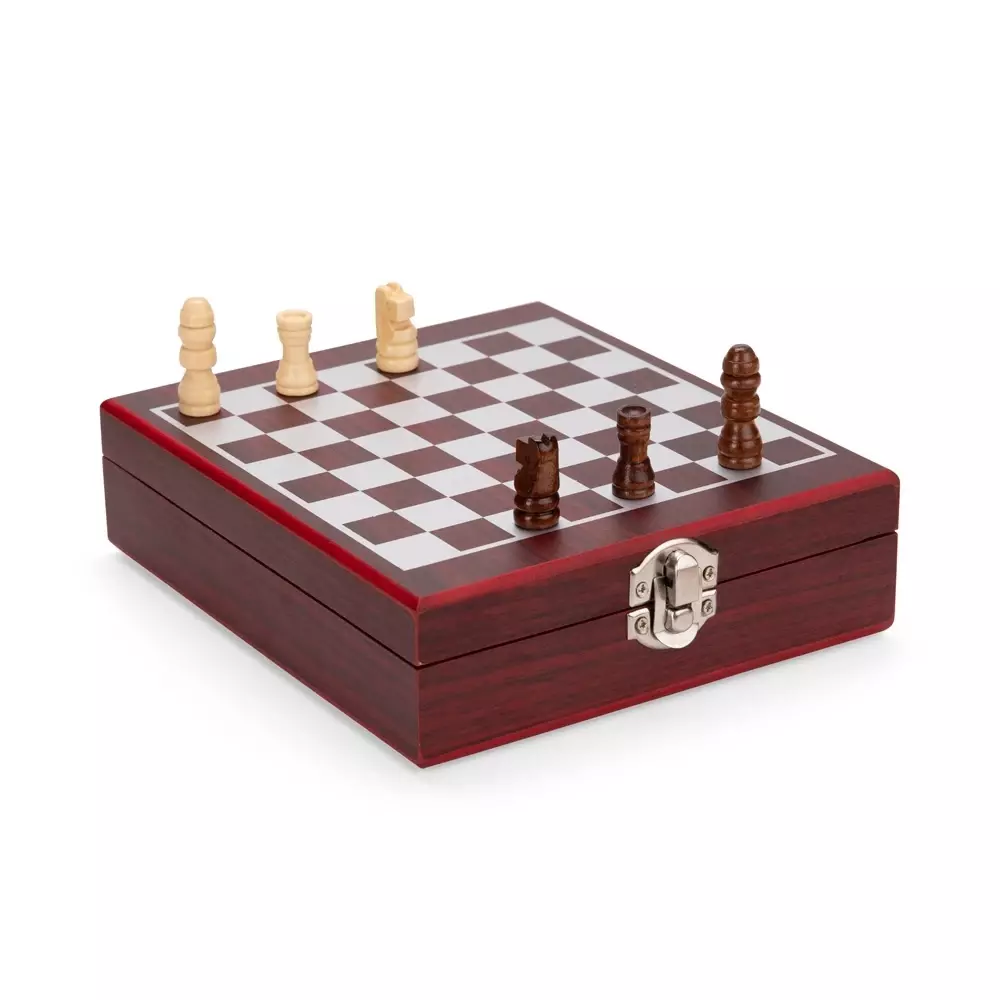 Kit Vinho e Xadrez 4 Peças Personalizado 