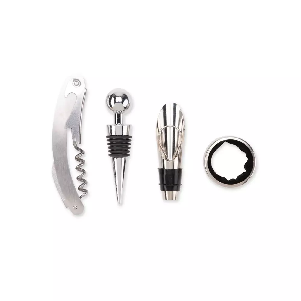 Kit Vinho 4 Peças em Estojo de Cortiça Personalizado 