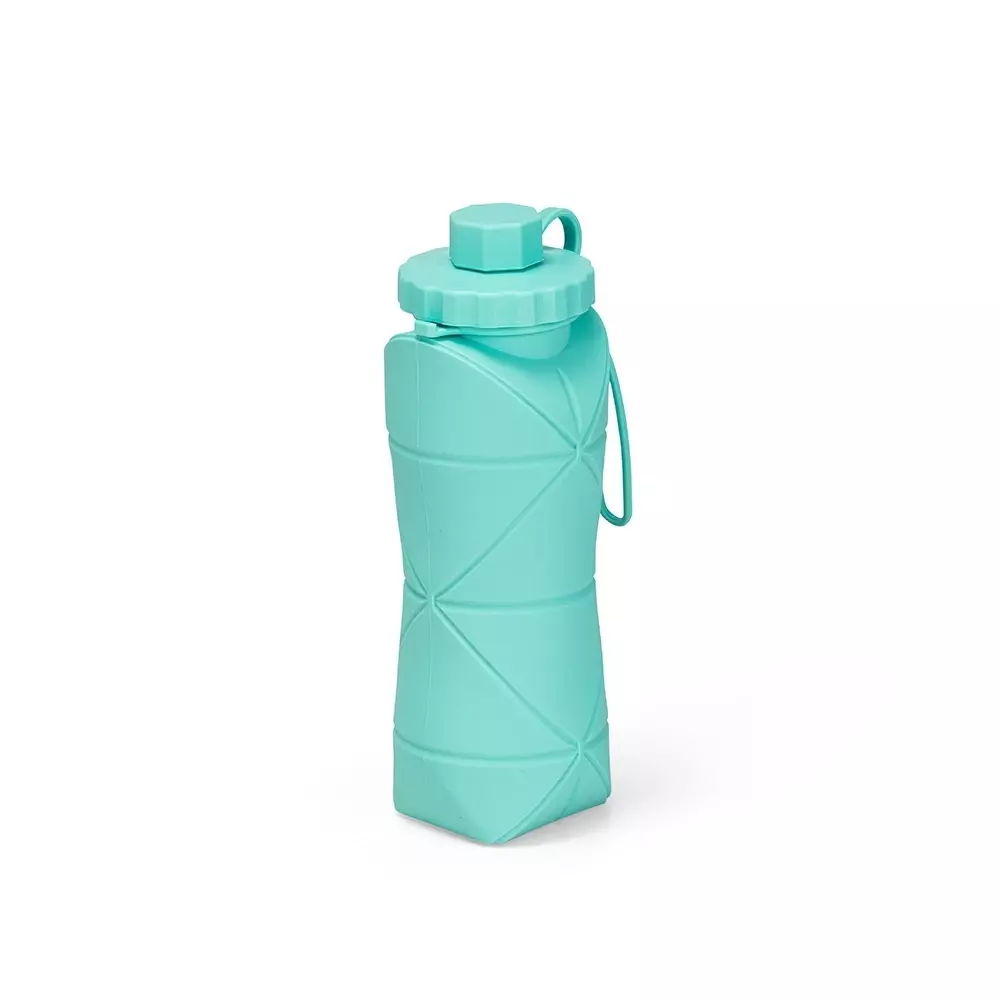 Garrafa Dobrável Silicone 600ml Personalizada 