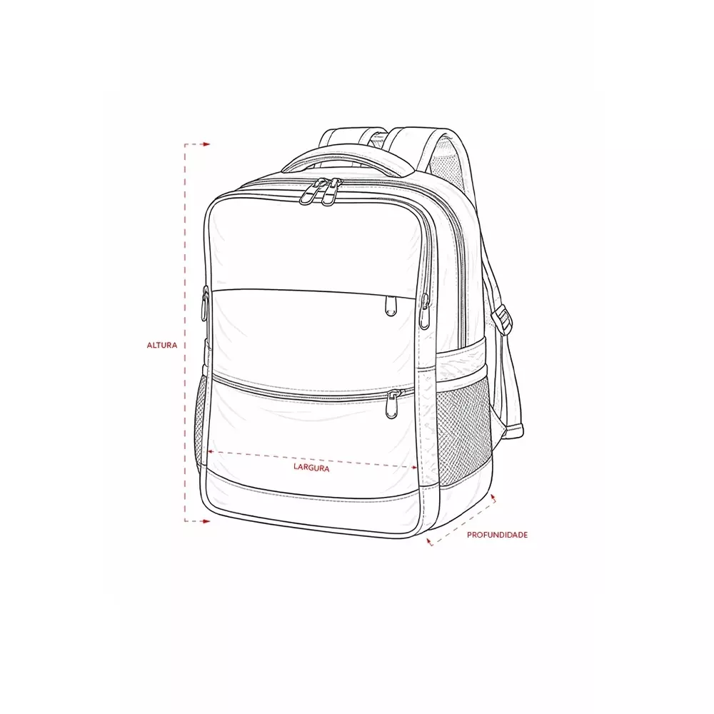 Mochila Couro Sintético 20L Personalizada 