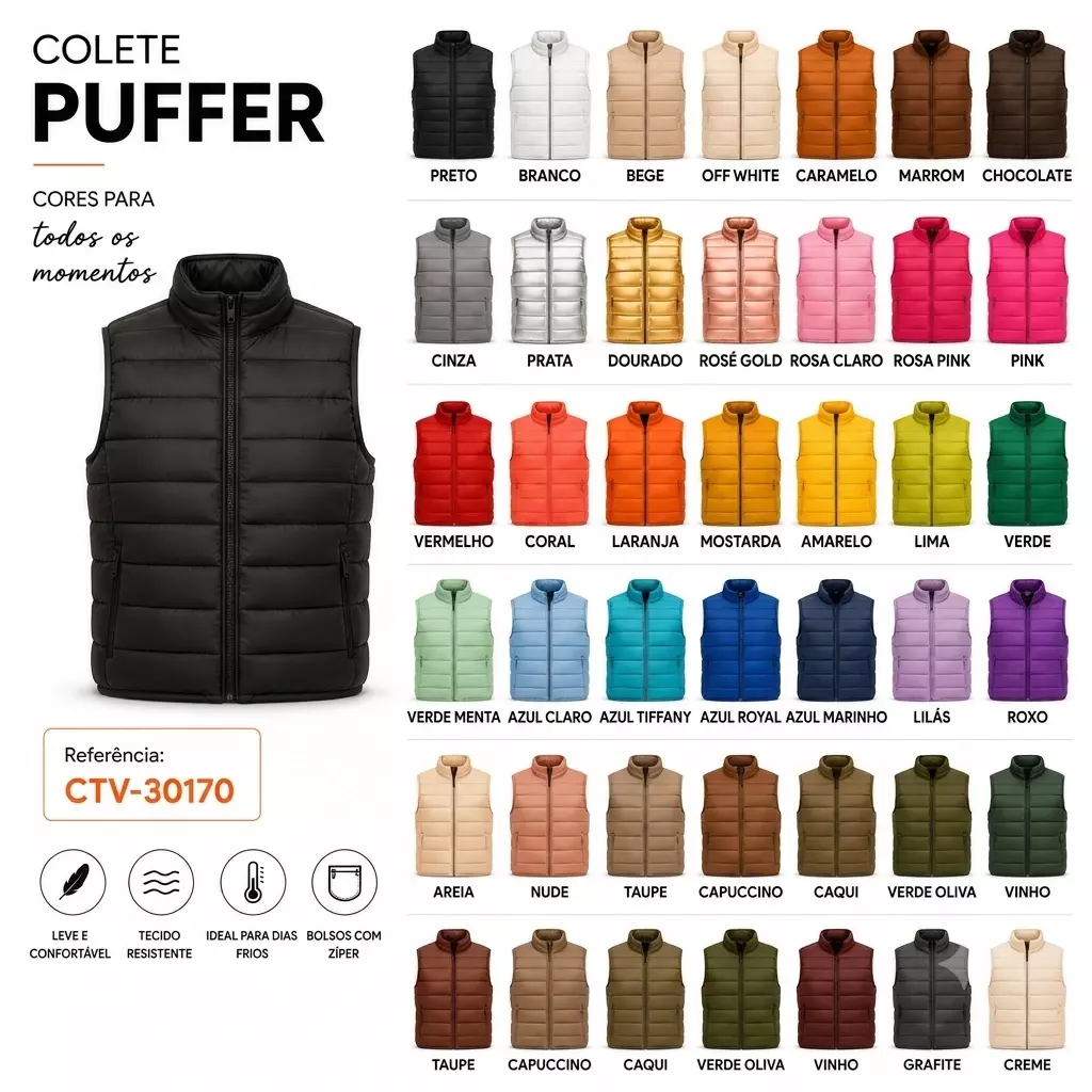 Colete Puffer Personalizado 