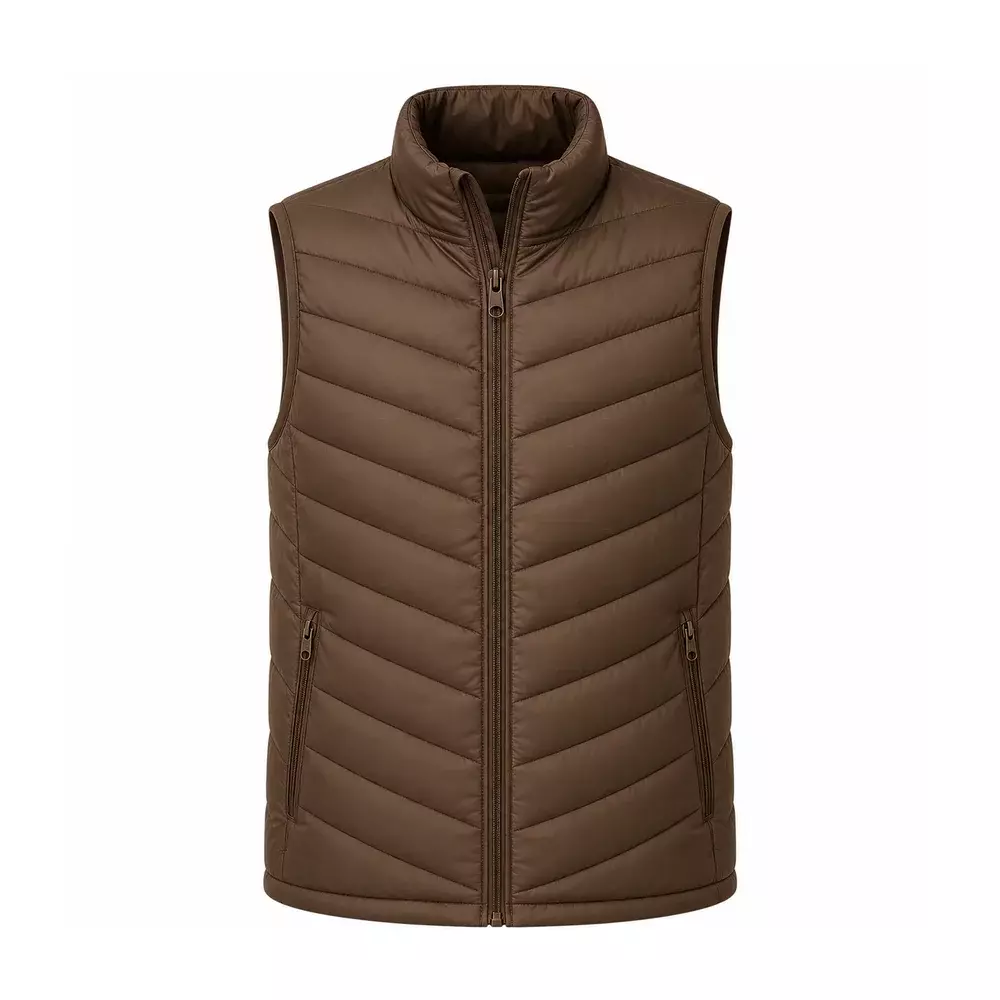 Colete Puffer Personalizado Marrom