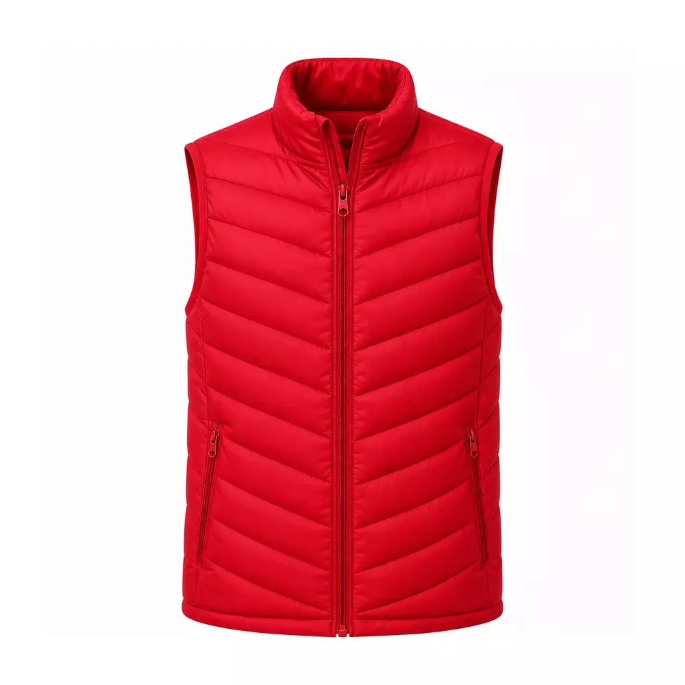 Colete Puffer Personalizado Vermelho