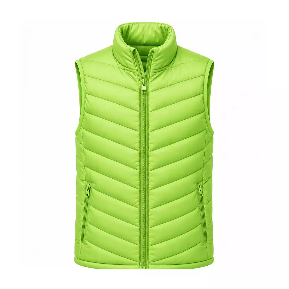 Colete Puffer Personalizado Verde Claro