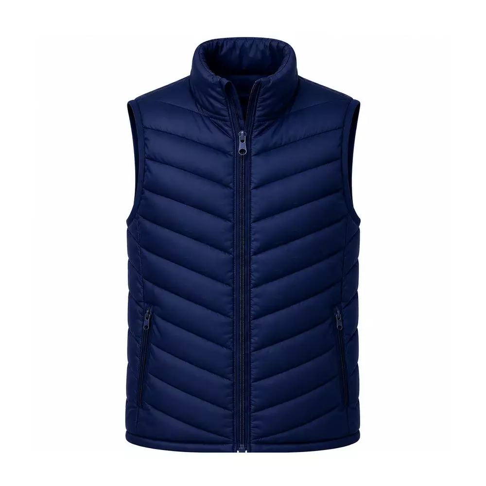 Colete Puffer Personalizado Azul Marinho