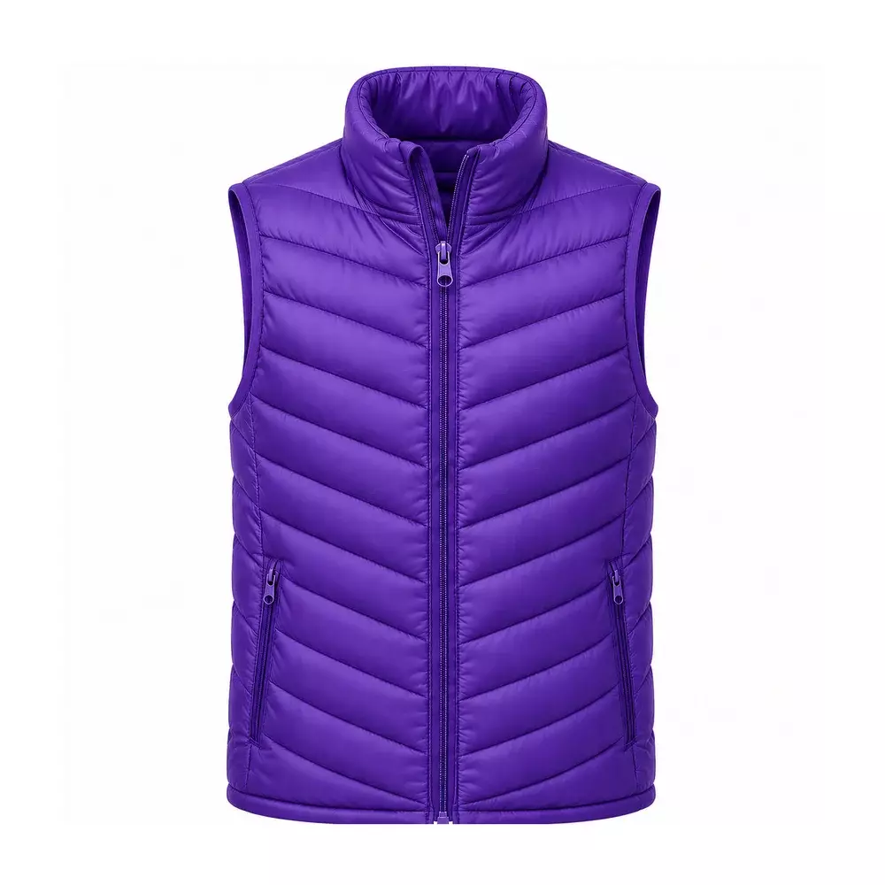 Colete Puffer Personalizado Roxo