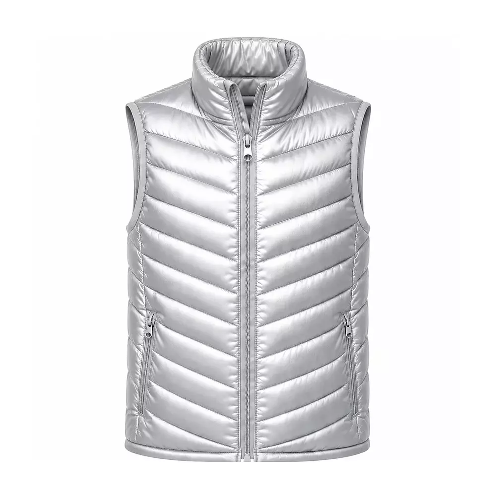 Colete Puffer Personalizado Prata